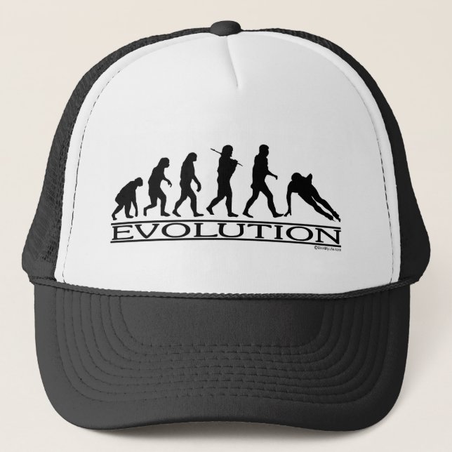 Evolution - Geschwindigkeits-Skaten Truckerkappe (Vorderseite)