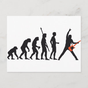 Evolution-Gitarre Postkarte