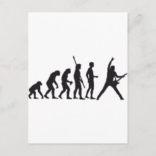 Evolution-Gitarre Postkarte