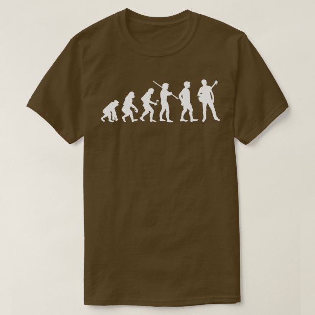 Evolution Gitarrist Musiker T-Shirt (Design vorne)