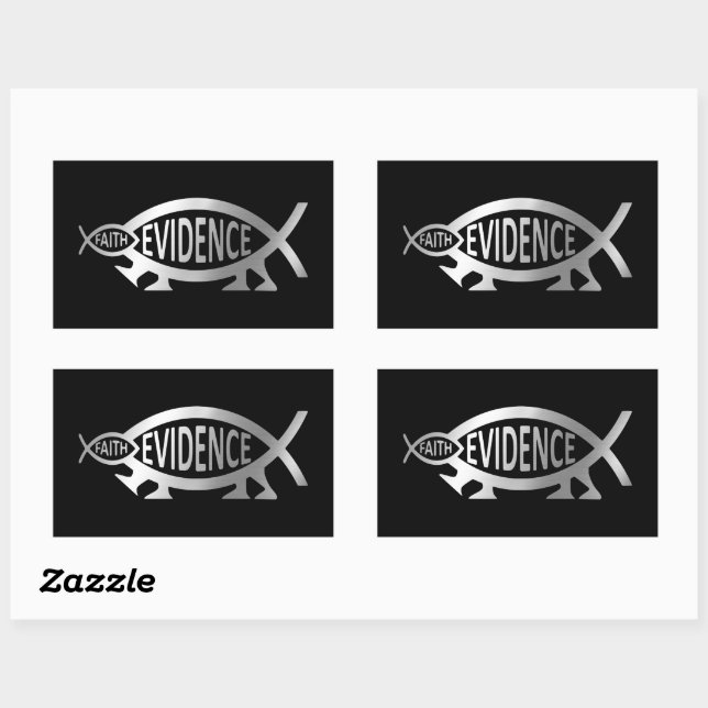 Evolution - Glaube / Beweise Rechteckiger Aufkleber (Blatt)