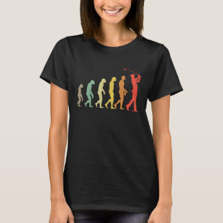Evolution Golf-Fans Golfer Golfbälle Golf-Liebhabe T-Shirt