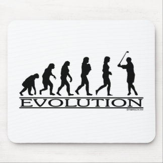 Evolution - Golf-Frau Mousepad