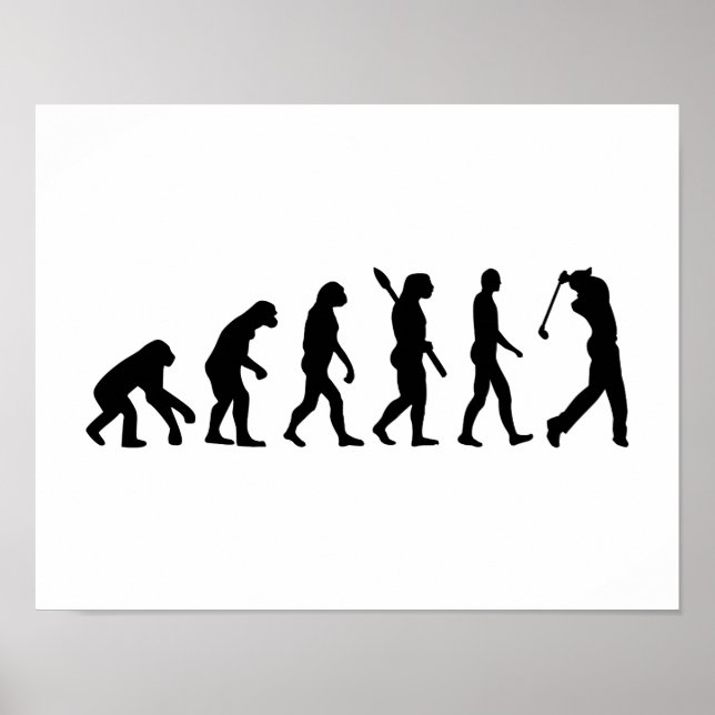 Evolution Golf Player Poster (Vorne)