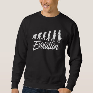 Evolution Grafik Botanische Blumen Gartenbauplan Sweatshirt