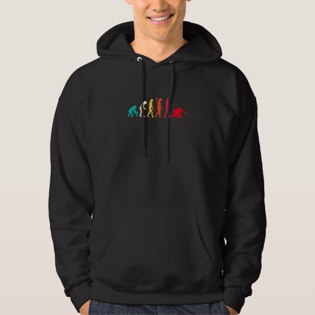 Evolution Grafik Höhlenforschung Speläologie Pot Hoodie (Vorderseite)