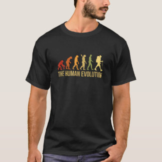 Evolution Grafik Outdoor Wandern Natur Trekking H T-Shirt