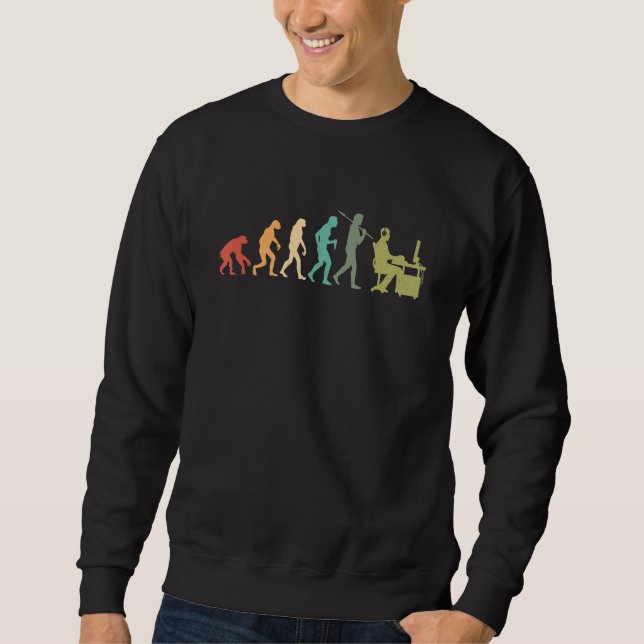 Evolution Grafik-Video-Game-Player-Gaming-Gamer P Sweatshirt (Vorderseite)