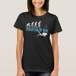 Evolution Graphic Diver Diving Scuba Diver Apnoe S T-Shirt