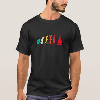 Evolution Graphic Sailboat Kapitän Sailing Sea Boa T-Shirt