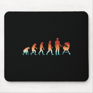 Evolution Grilling Funny Grillen Retro Grill Rbecu Mousepad