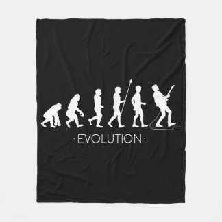 Evolution Guitarist Shirt, Rock Music Guitar Fleecedecke