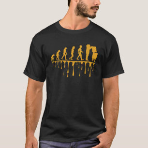 Evolution Imker Biene Imker Honigbienen Bienenstoc T-Shirt