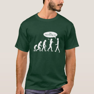 Evolution in Shirt mit Affen