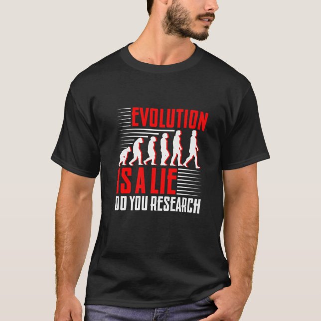 Evolution ist gefälscht recherchier Premium T-Shirt (Vorderseite)
