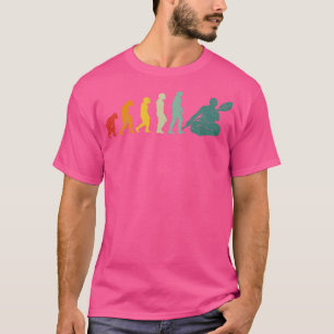 Evolution Kajak Paddeln Entwicklung Affen Rudern T-Shirt