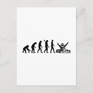 Evolution Kart Postkarte