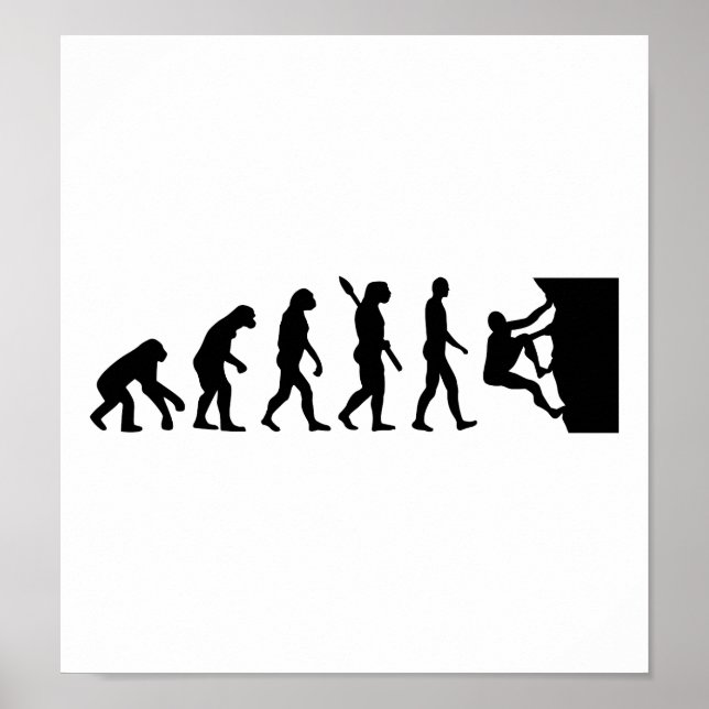 Evolution Klettern Poster (Vorne)