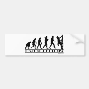 Evolution - kletternd autoaufkleber