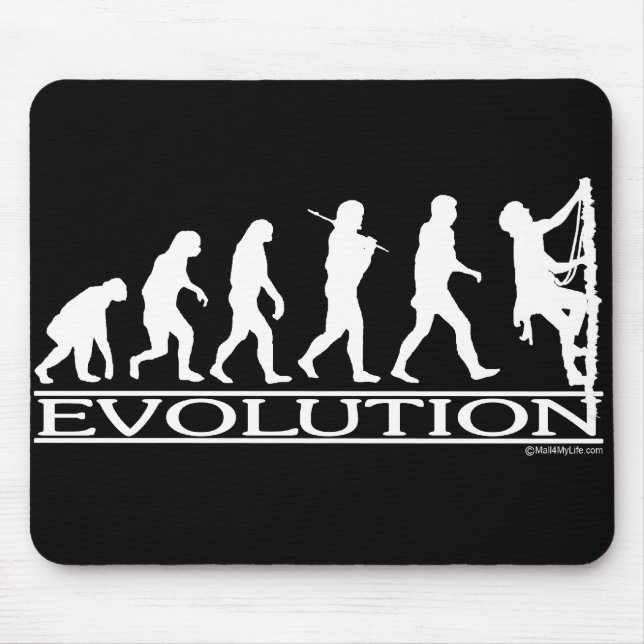Evolution - kletternd mousepad (Vorne)