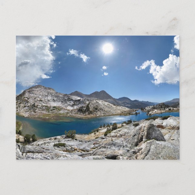 Evolution Lake Panorama - John Muir Trail Postkarte (Vorderseite)