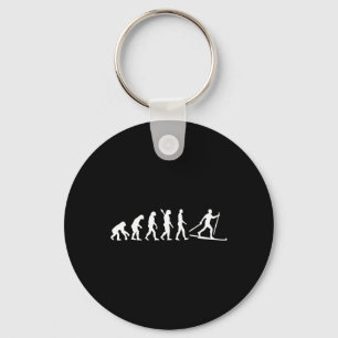 Evolution Langlaufen Schlüsselanhänger
