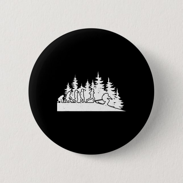 Evolution Langlaufen Wintersportbad Button (Vorderseite)