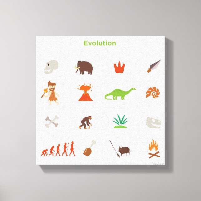 Evolution Leinwanddruck (Vorderseite)