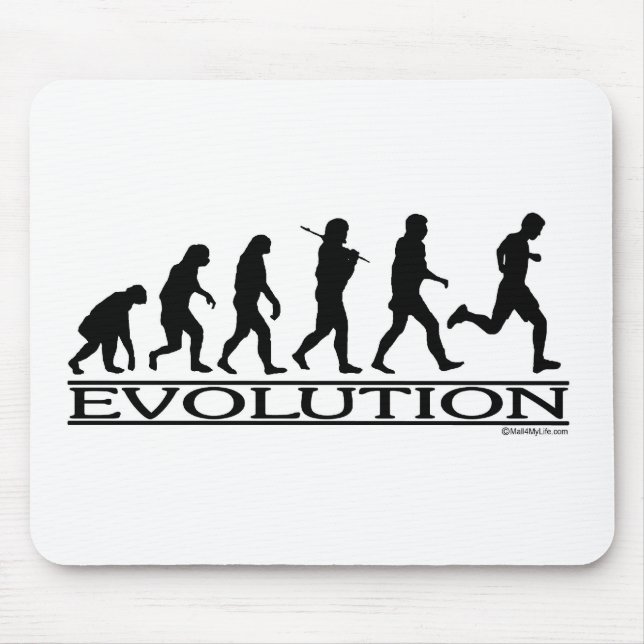 Evolution - Mann-Betrieb Mousepad (Vorne)