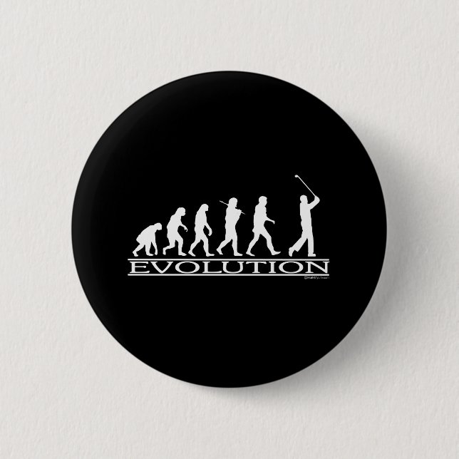 Evolution - Mann - Golf Button (Vorderseite)