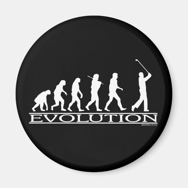 Evolution - Mann - Golf Magnet (Vorne)