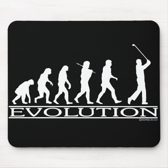 Evolution - Mann - Golf Mousepad (Vorne)