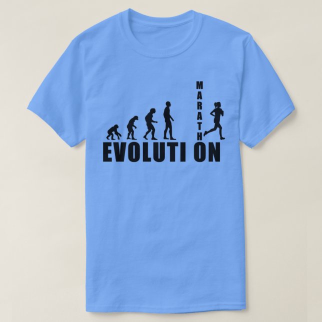 EVOLUTION Marathon Läufer Geschenk T-Shirt (Design vorne)