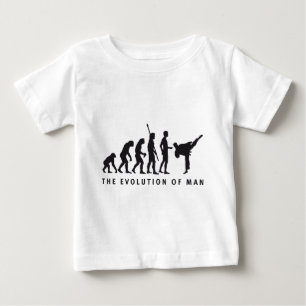 evolution martial arts baby t-shirt