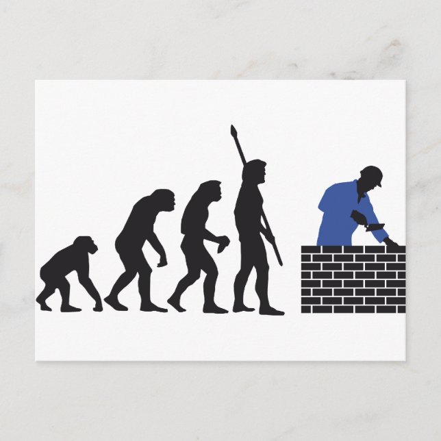 Evolution Maurer A 2c Postkarte (Vorderseite)