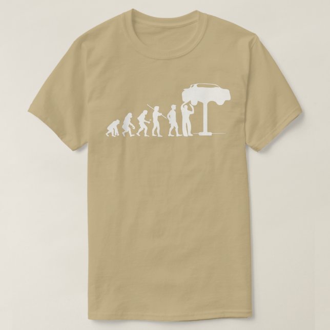 Evolution Mechanic Funny  Automotive Technician Gi T-Shirt (Design vorne)