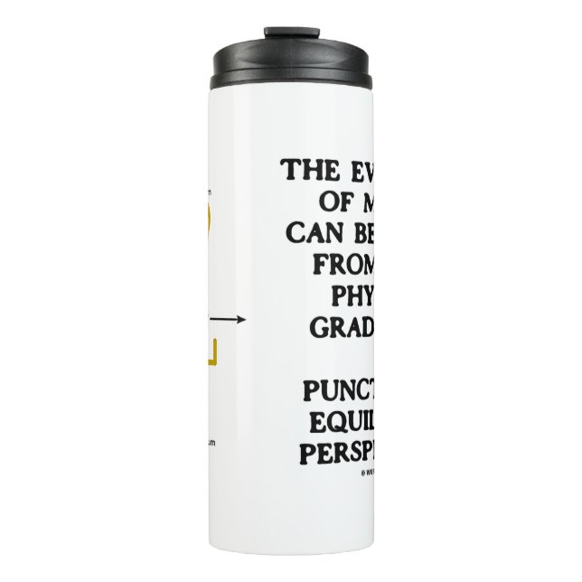 Evolution meines Lebens Phyltc Grdlism Punctd Equl Thermosbecher (Vorderseite)