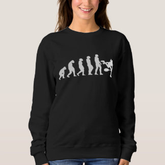 Evolution Monkey to Modern Man Tennis Sweatshirt