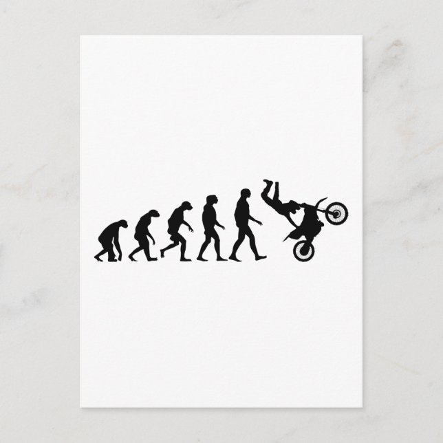 Evolution Motocross Postkarte (Vorderseite)