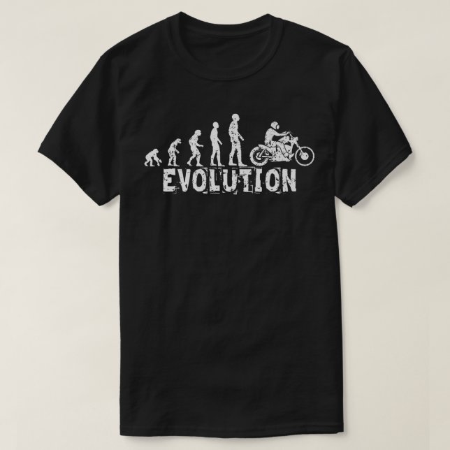 Evolution motorbike (white)   T-Shirt (Design vorne)