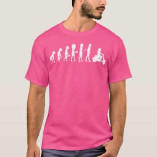 Evolution Motorrad Motorroller Fahrradrennen Motor T-Shirt