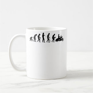 Evolution Motorradfahrer Motorradfahrer Motorrad Kaffeetasse