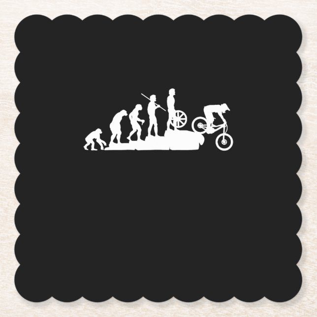 Evolution Mountainbike Untersetzer (Vorderseite)