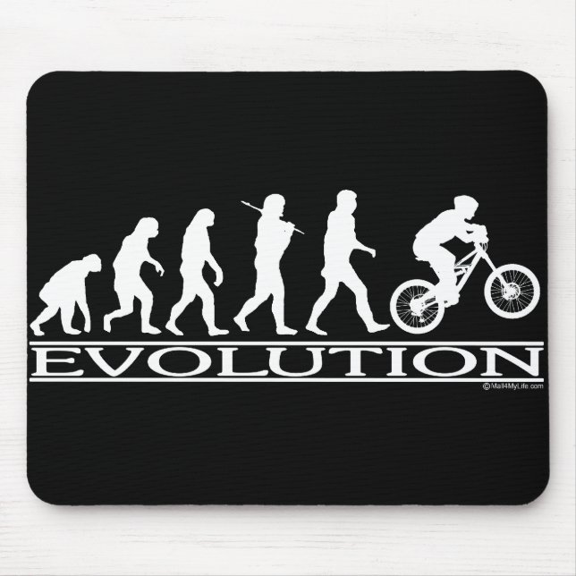 Evolution - Mt-Radfahren Mousepad (Vorne)