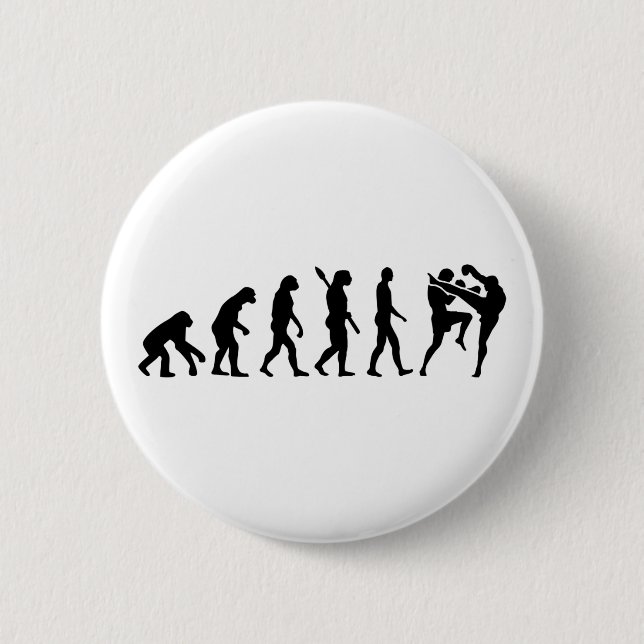 Evolution Muay thailändisches Button (Vorderseite)