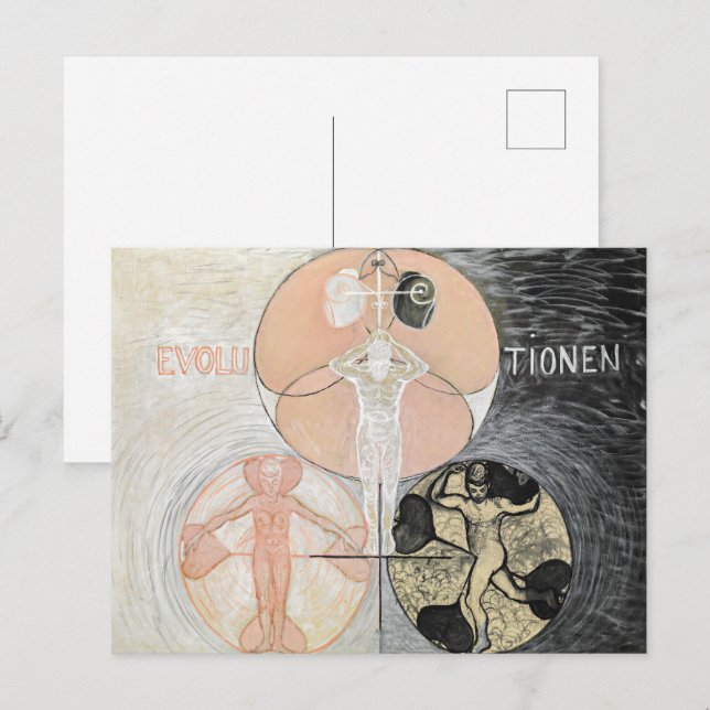 Evolution Nr. 2 | Hilma af Klint |  Postkarte (Vorne/Hinten)