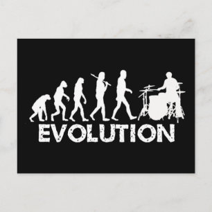 Evolution of a Drummer Postkarte