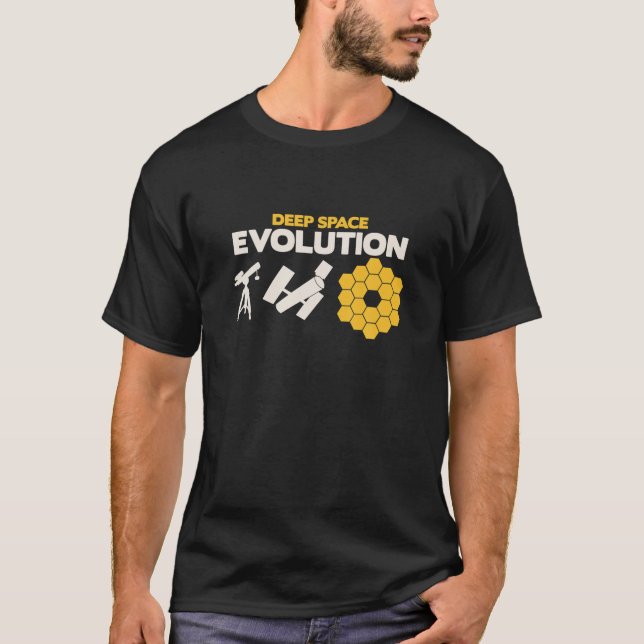 Evolution Of Astronomy Telescopes James Webb Space T-Shirt (Vorderseite)