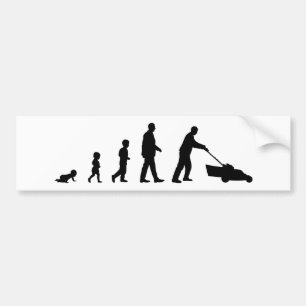 Evolution of Dad - A Bumper Sticker for Dads Autoaufkleber