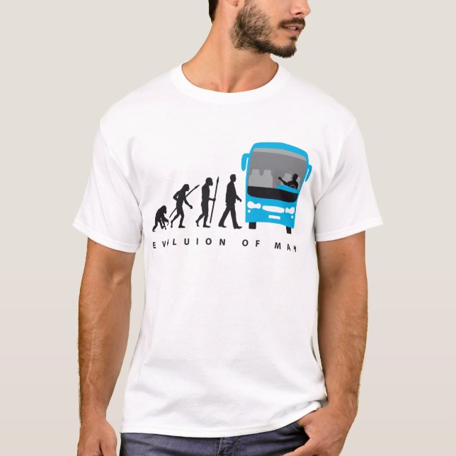 evolution of man bus driver T-Shirt (Vorderseite)
